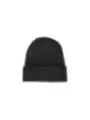 Schwarze Strickmütze mit Fleckenmuster