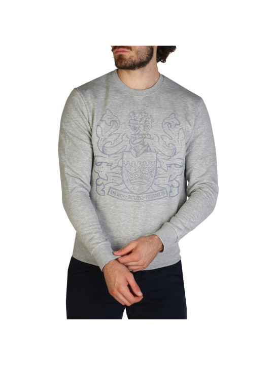 Grauer Aquascutum Pullover klassischer Schnitt