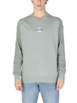 Grauer Calvin Klein Herrenpullover mit Logo