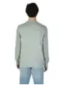 Grauer gerippter Calvin Klein Pullover