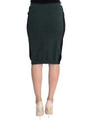 Skirts Emerald Elegance Wool-Blend Pencil Skirt 270,00 € 0789501866406 | Planet-Deluxe