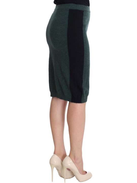 Skirts Emerald Elegance Wool-Blend Pencil Skirt 270,00 € 0789501866406 | Planet-Deluxe