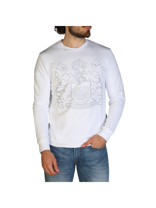 Aquascutum weißes Taurus Langarm-T-Shirt