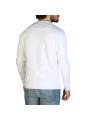 Weißes Aquascutum Sweatshirt, Rückansicht Mann