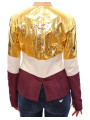 Jackets & Coats Elegant Metallic Croc Print Leather Jacket 2.500,00 € 8050246185650 | Planet-Deluxe