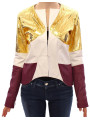 Jackets & Coats Elegant Metallic Croc Print Leather Jacket 2.500,00 € 8050246185650 | Planet-Deluxe