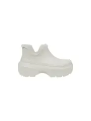 Weiße Crocs Stiefel dicker Sohle