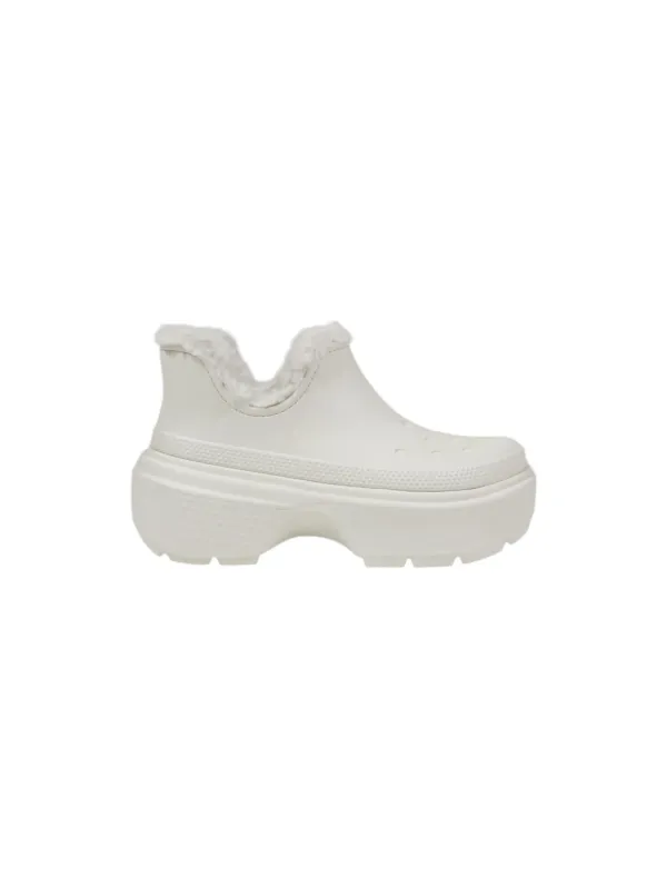 Weiße Crocs Stiefel dicker Sohle Weiße Crocs Stiefel dicker Sohle