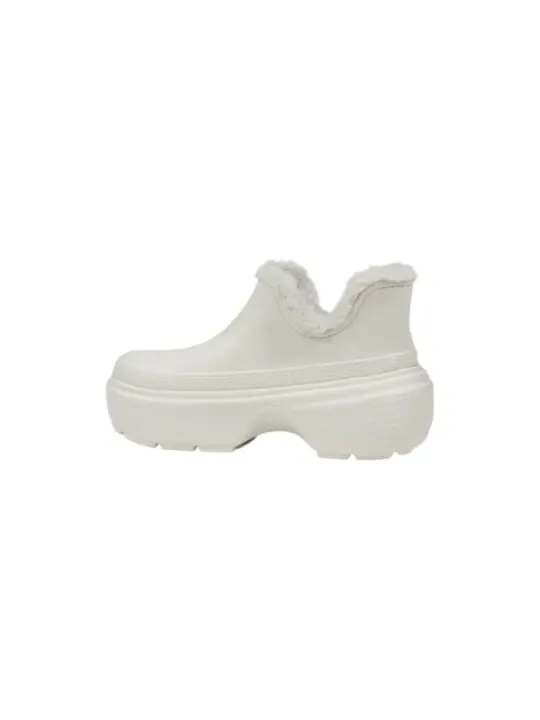 Weiße Crocs Winter Stiefel