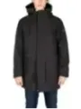 Schwarzer Replay Parka mit Kapuze