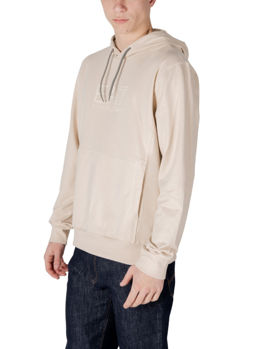 Beiger EA7 Hoodie mit Kordelzug