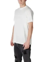 Weißes Armani Exchange Baumwoll-T-Shirt