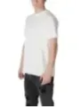 Weißes Armani Exchange Baumwoll-T-Shirt
