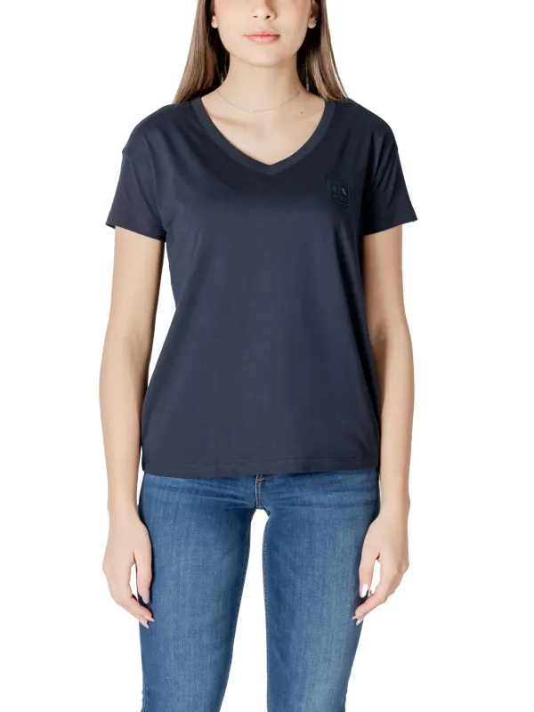 Dunkelgraues Armani Exchange V-Neck T-Shirt Dunkelgraues Armani Exchange V-Neck T-Shirt