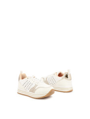 Weiße Sneaker mit Gummisohle