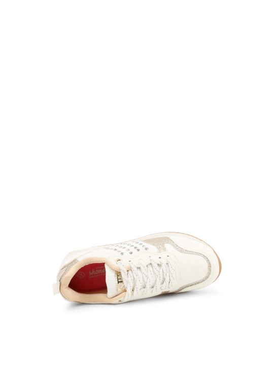 Weiße Shone Sneaker mit Sohle