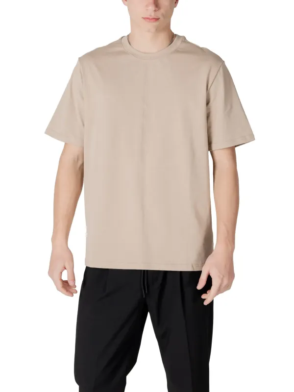 Antony Morato cremefarbenes Baumwoll-T-Shirt