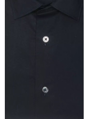 Shirts Elegant Slim Black Collar Shirt 140,00 € 2000045308954 | Planet-Deluxe