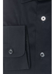 Shirts Elegant Slim Black Collar Shirt 140,00 € 2000045308954 | Planet-Deluxe