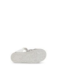 Weiße Damen-Sport-Riemchensandalen Shone 7193