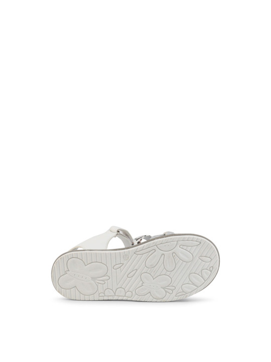 Weiße Damen-Sport-Riemchensandalen Shone 7193