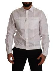 Shirts Elegant Italian White Cotton Shirt 800,00 € 8051569874337 | Planet-Deluxe