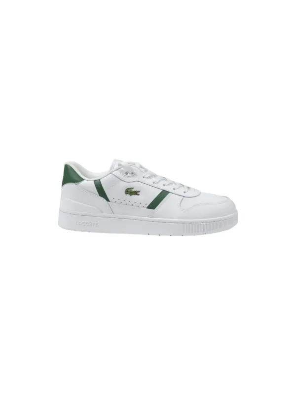 Weißer Lacoste Sneaker mit Grün Weißer Lacoste Sneaker mit Grün