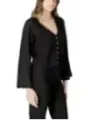 Schwarze Bluse mit Spitze Detail