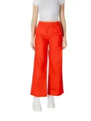 Orange-rosa weite Hosen mit Bund