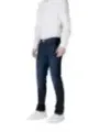 Dunkle blaue Slim Fit Jeans