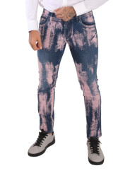 Jeans & Pants Elegant Skinny Slim Fit Denim Jeans in Tie Dye 1.200,00 € 8054802808717 | Planet-Deluxe