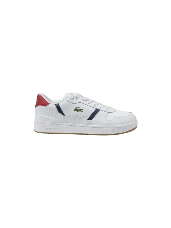 Weiße Lacoste-Sneaker mit Streifen Weiße Lacoste-Sneaker mit Streifen