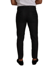 Jeans & Pants Elegant Gray Check Slim Fit Trousers 650,00 € 8053286084570 | Planet-Deluxe