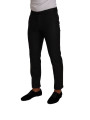 Jeans & Pants Elegant Gray Check Slim Fit Trousers 650,00 € 8053286084570 | Planet-Deluxe