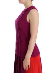 Tops & T-Shirts Stunning Silk Sleeveless Purple Blouse 580,00 € 8058091151473 | Planet-Deluxe