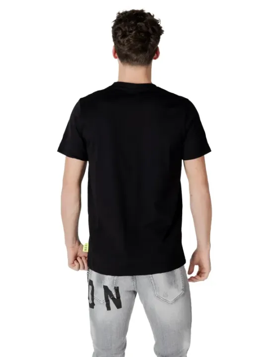 Graue Jeans mit ICON-Schriftzug