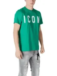 Grünes ICON Herren T-Shirt Baumwolle