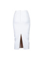 Skirts Elegant Crepe Sequined Skirt with Back Slit 550,00 € 8050246661666 | Planet-Deluxe