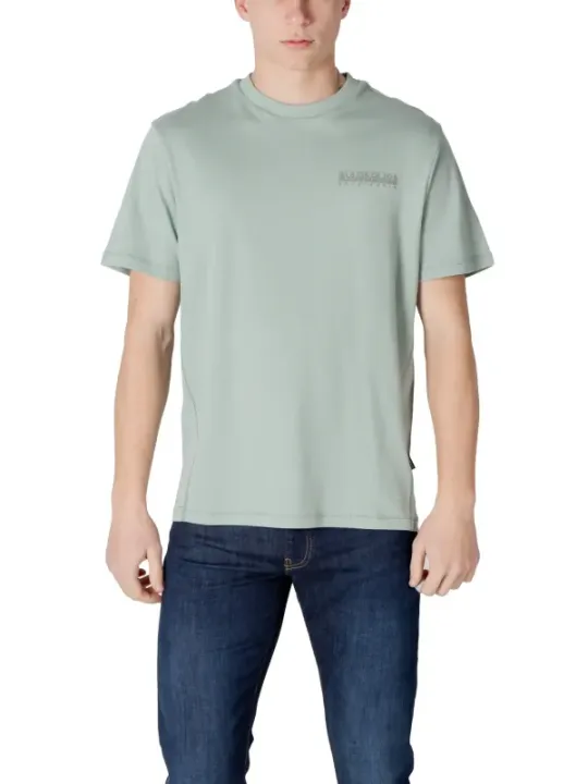 Grünes T-Shirt mit Logo