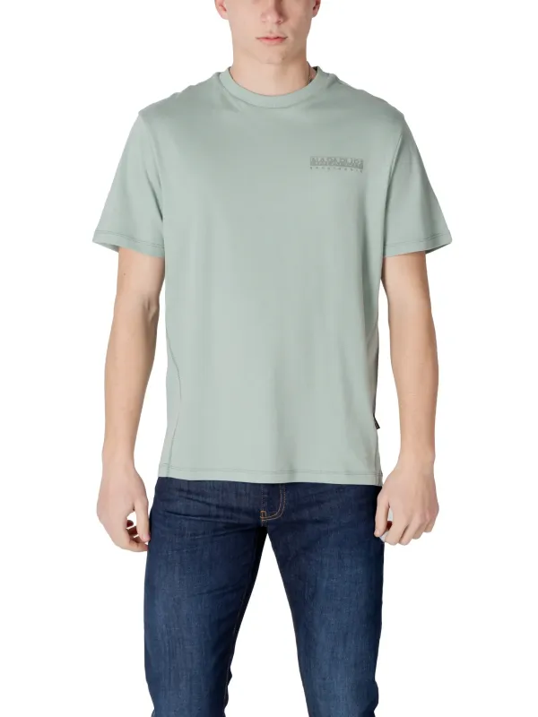 Grünes T-Shirt mit Logo Grünes T-Shirt mit Logo