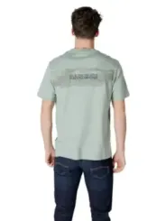 Graues T-Shirt mit Berglandschaft