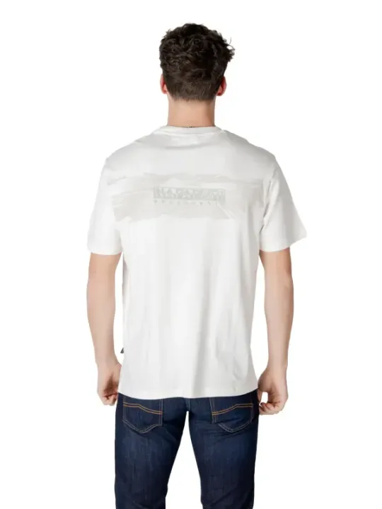Weißes Napapijri T-Shirt mit Logo