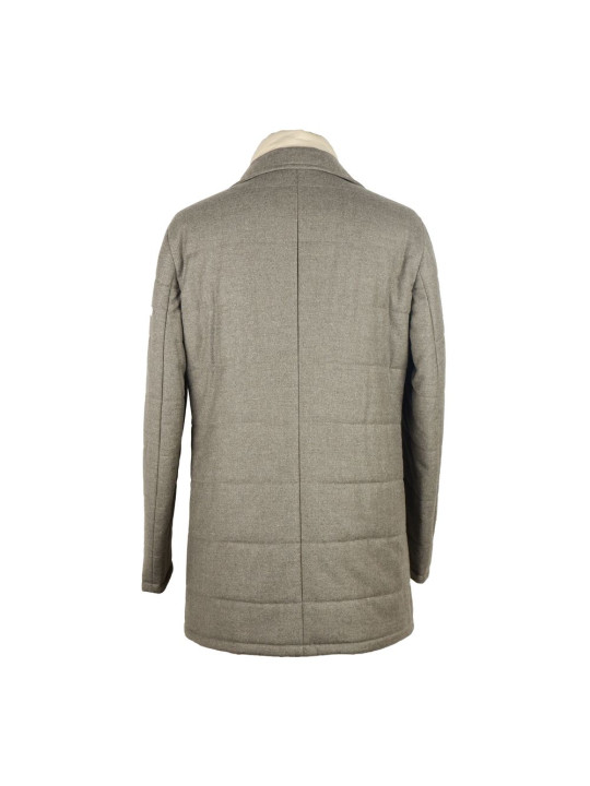 Jackets Elegant Gray Wool-Cashmere Jacket 1.490,00 € 8050246661741 | Planet-Deluxe