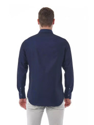 Shirts Elegant Blue Regular Fit Italian Collar Shirt 180,00 € 8051769168014 | Planet-Deluxe
