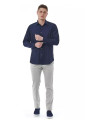 Shirts Elegant Blue Regular Fit Italian Collar Shirt 180,00 € 8051769168014 | Planet-Deluxe