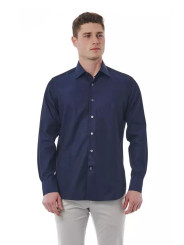 Shirts Elegant Blue Regular Fit Italian Collar Shirt 180,00 € 8051769168014 | Planet-Deluxe