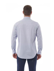 Shirts Elegant Gray Italian Collar Shirt - Regular Fit 180,00 € 8051769162029 | Planet-Deluxe