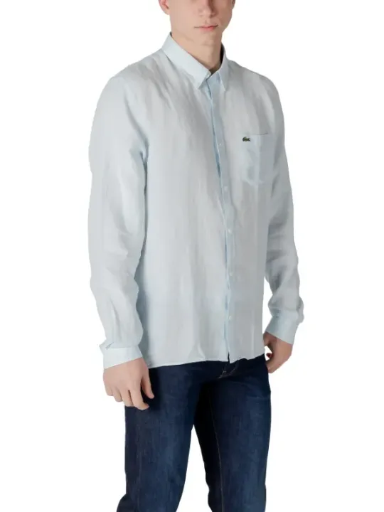 Weißes Lacoste Hemd schlanker Schnitt