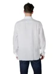 Weißes Lacoste-Hemd mit Knopfleiste