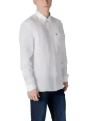 Weißes Lacoste Hemd klassischer Schnitt